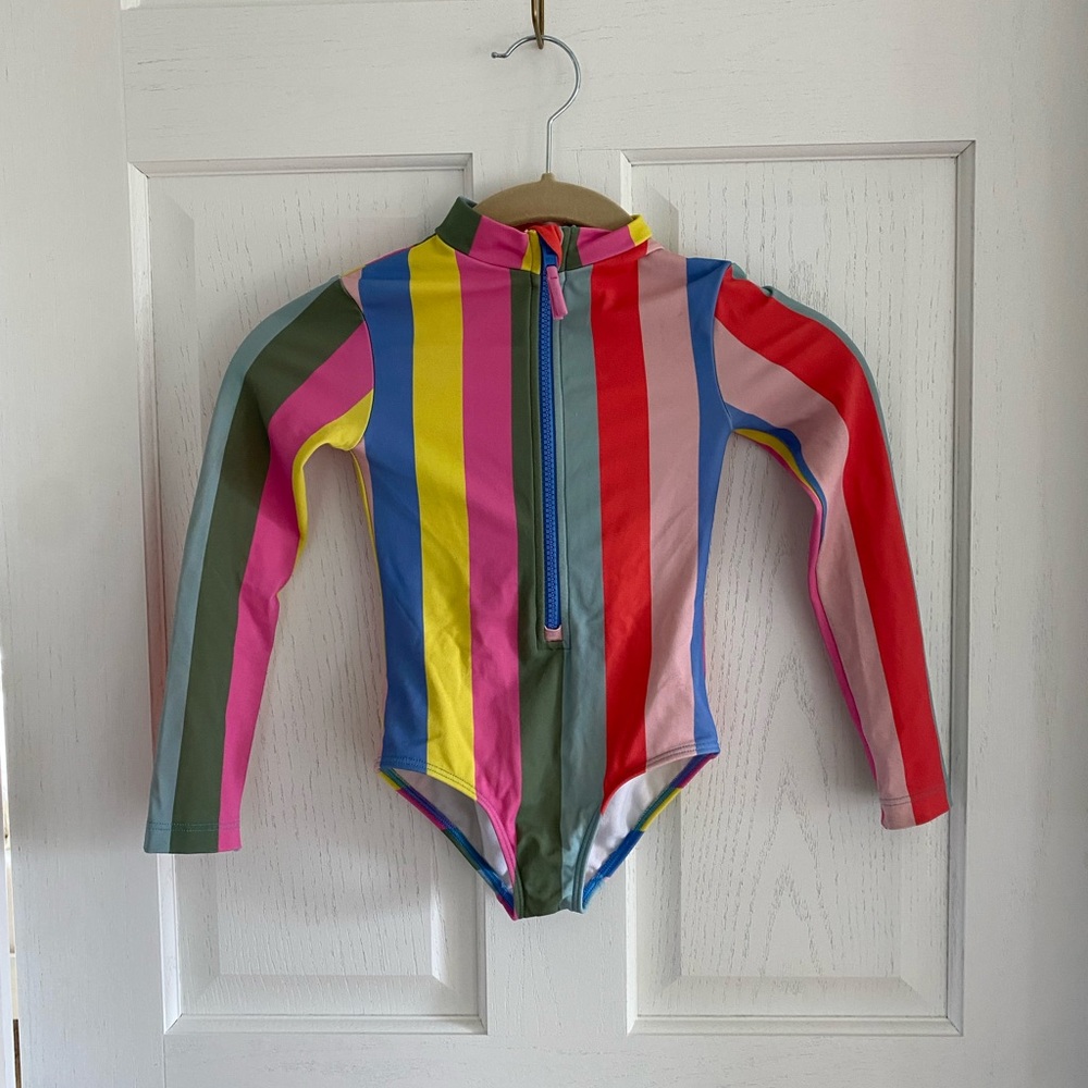 Mini Boden Colorful Striped Kids Rashguard
